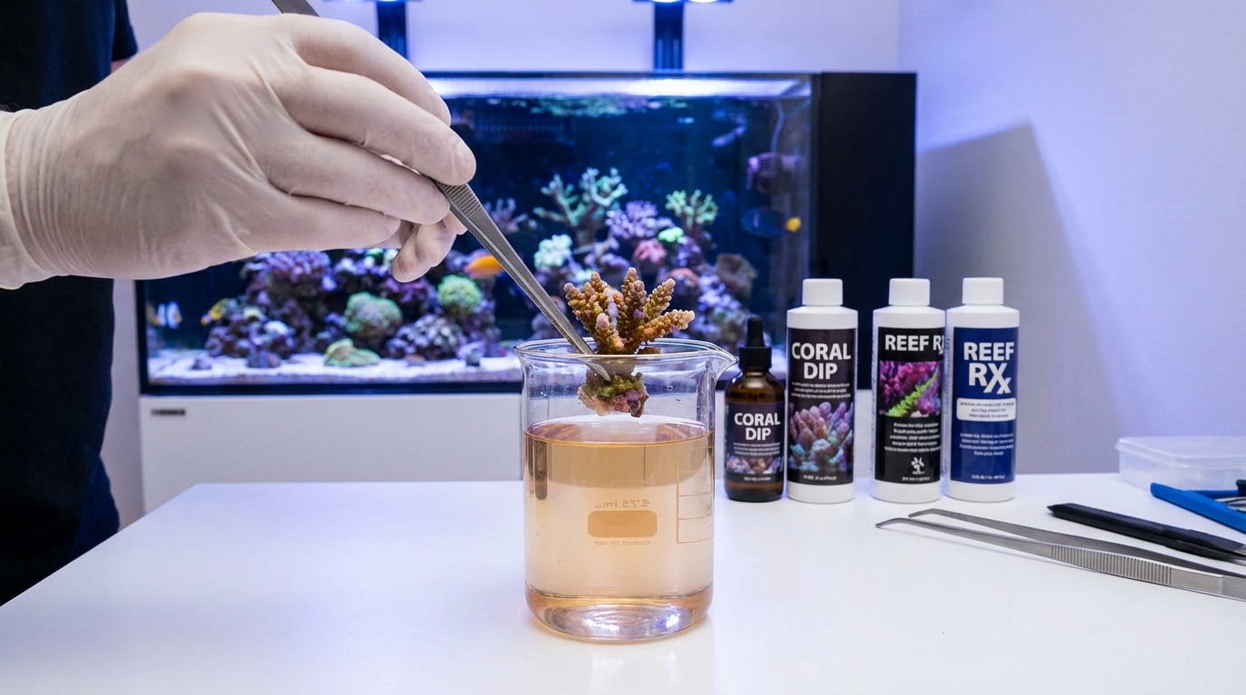 How Do I Dip Coral Before Adding It to My Reef Tank?
