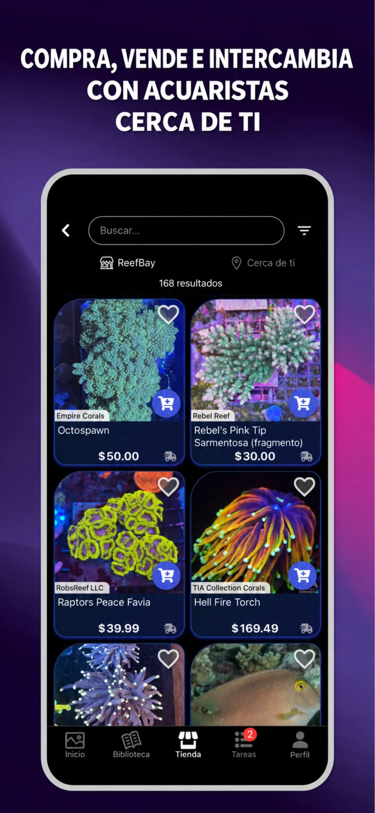 App ReefBay: compra, vende e intercambia con acuaristas de tu zona